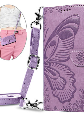 适用小米15pro手机壳蝴蝶14T/ultra保护套13lite挂绳12Spro全包斜挎POCO X7防摔M6/F5防摔F4 GT皮套C75/61/55