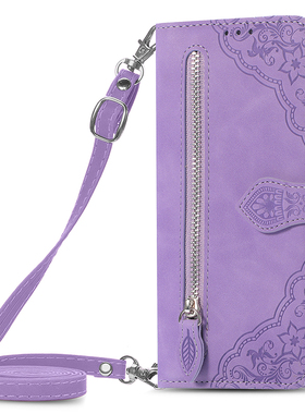 适用华为Nova14pro手机壳畅享50z 60全包防摔11i翻盖nova9se新款皮套13/10活力版斜挎nova12 ultra保护套拉链