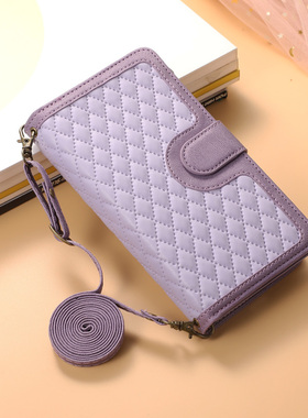 适用小米14pro手机壳套红米note 13斜挎11Lite翻盖13Tpro全包防摔K60ultra简约12pro+新款15/10s/A1挂绳9/C75