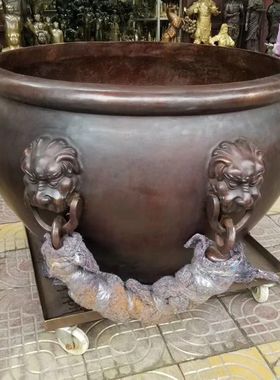 水缸仿古风纯铜工艺品