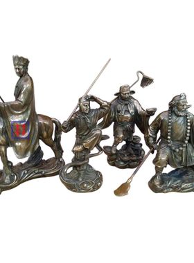 荣华富贵镇宅沙僧猪八戒师徒摆件