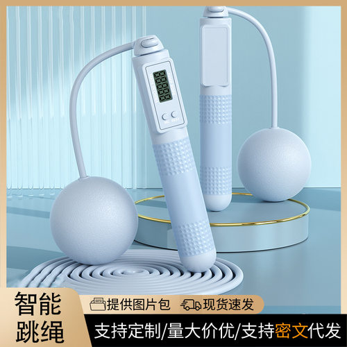 跨境代发成人款两用跳绳计数钢丝绳体育用品运动负重有氧减肥户外