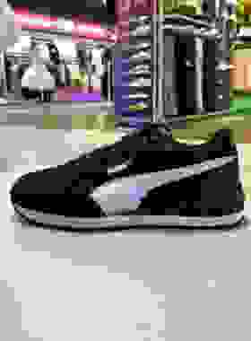 彪马休闲鞋24年冬季中性399665-01黑色-彪马白-银色