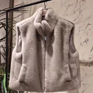 MO马甲专柜正品 蓬松素绒厚实箱型抽绳夹克外套MBE4WAI002 冬新品