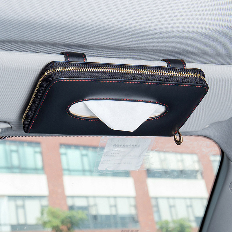 CAR TISSUE BOX HANGING MULTI-FUNCTIONAL SEATBACK CAR SEAT TYPE ANTI-SLIP CEILING CAR HANGING SUN VISOR PUMPING PAPER