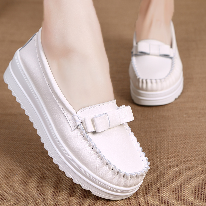 护士鞋透气新款韩版小白鞋平底鞋