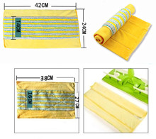 布加厚 懒人拖配布夹毛巾地拖 平板拖把替换布平拖原装