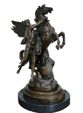 铜雕塑珀尔修斯波尔修斯美杜莎