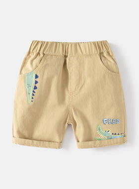 三折品牌撤柜童装中小童夏季男童卡通休闲短裤  kz2258