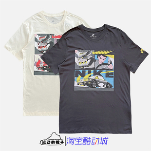 110 运动T恤FD1336 060 男子卡通印花圆领套头短袖 Nike耐克