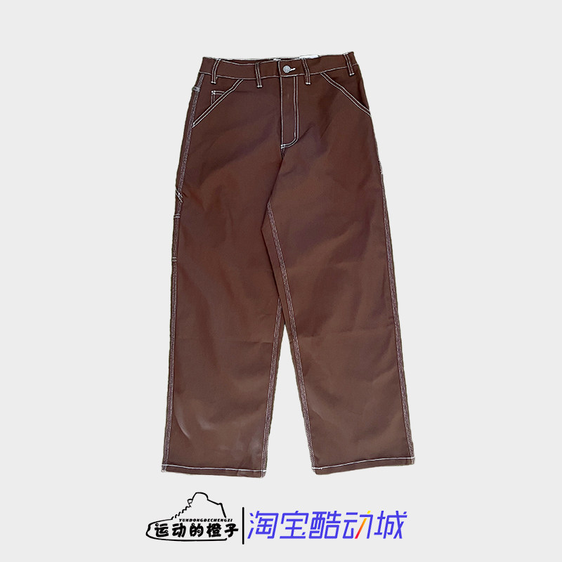 Nike/耐克 缝线装饰 男子多口袋直筒耐穿休闲工装长裤 FB7199-259