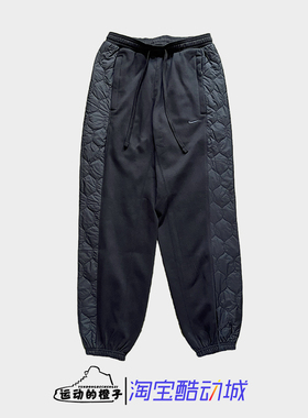 Nike耐克 男速干加绒拼接休闲篮球运动束脚长裤FN2671-010