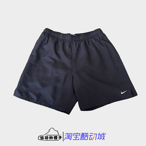 Nike耐克 男运动休闲刺绣小LOGO透气沙滩宽松五分短裤DN3289-010