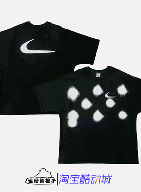 Nike/耐克 x OFF White ow男联名涂鸦印花棉质短袖T恤CU2477-010