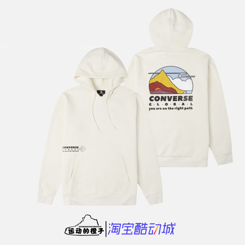 CONVERSE/匡威 加绒保暖 男子针织连帽休闲运动卫衣 10022725-A03