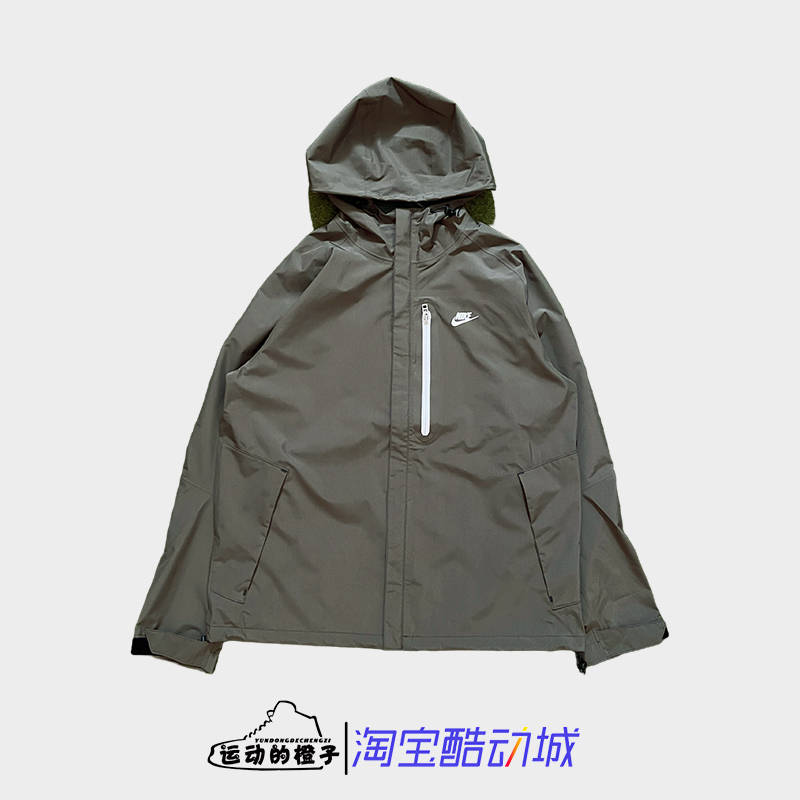 Nike耐克 秋冬新款男士复古户外防风冲锋衣DM5500-004