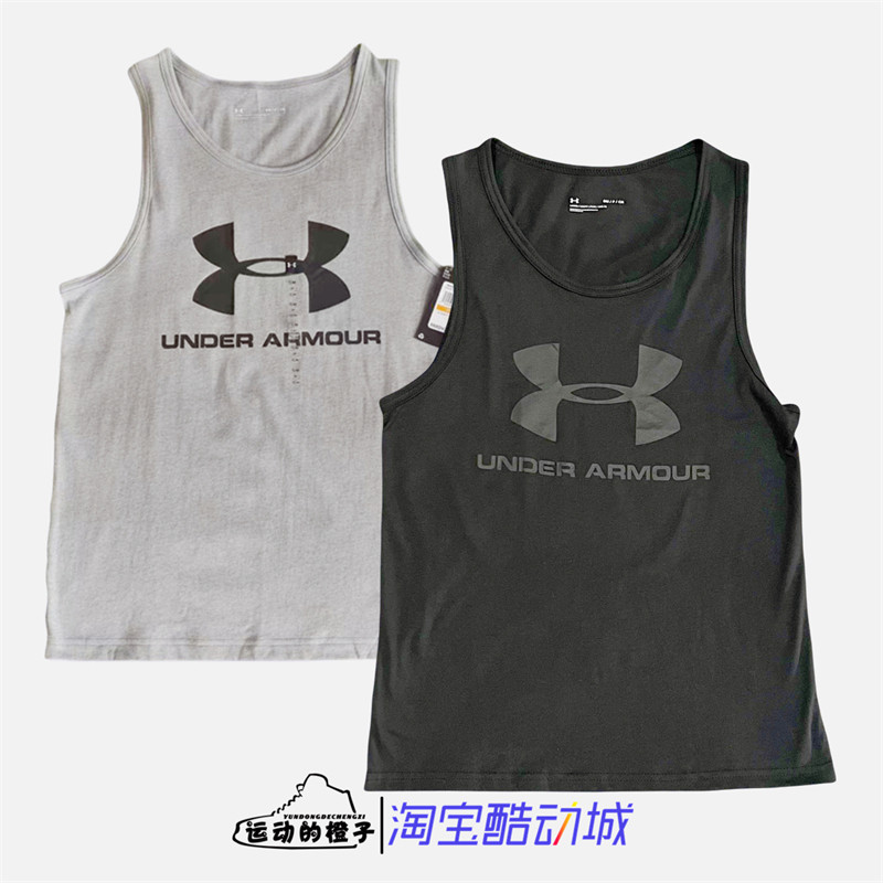 安德玛大LOGOUA男子无袖运动背心