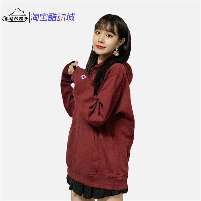 SPOT 미국 버전 CHAMPION 까마귀 남성 및 여성 후드 미국 패션 브랜드 자수 더블 라벨 챔피언 운동복