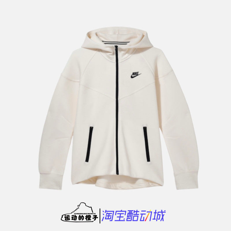 Nike NSW TECH FLEECE 女子拉链连帽休闲运动夹克外套 FB8339-110