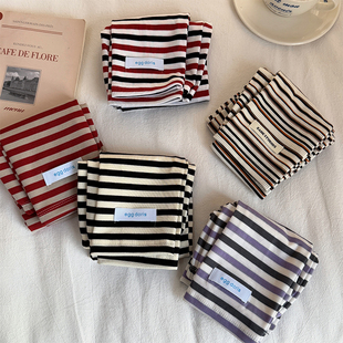 棉质宽松防晒骑行护手臂遮阳袖 2025新款 套 套女夏季 韩国egg条纹袖