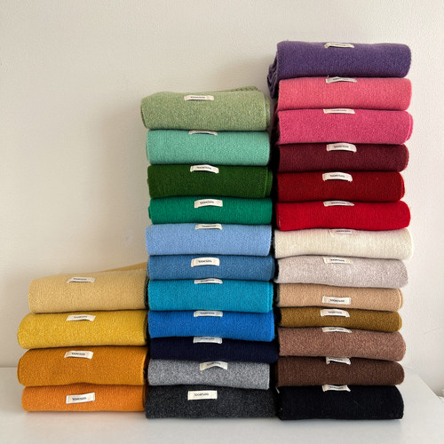 基础款纯色100%羊毛围巾男女冬季