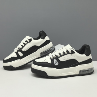 男士 男生头层牛皮厚底板鞋 真皮百搭欧洲站男鞋 潮鞋 厚底 男款