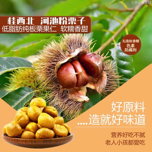 板栗桂西北甜栗100g袋装广西特产