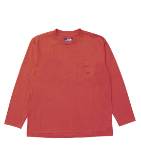 口袋T恤 FACE 长袖 TEE POCKET 7OZ 紫标 NORTH 「现货」THE