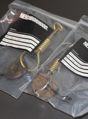 NEIGHBORHOOD JEFF DECKER KEY HOLDER联名铜制钥匙扣 18SS