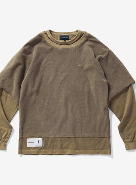「现货」DESCENDANT TRUCKER CUT OFF LAYERD TEE 18AW 假两件T恤