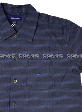 「现货」DESCENDANT ORAGE/BORDER SS SHIRT 18SS 短袖条纹衬衫