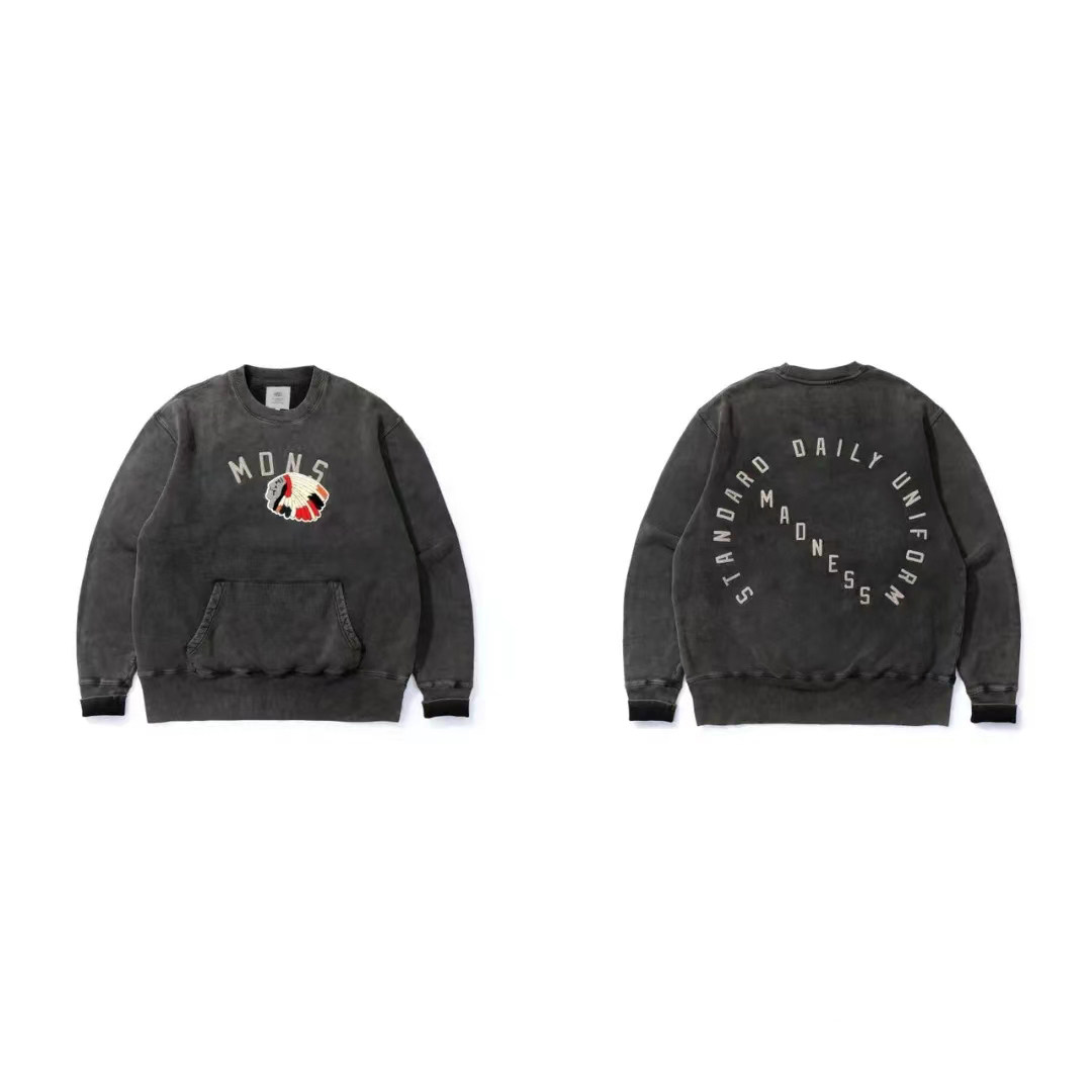 印第安刺绣MDNS套头卫衣