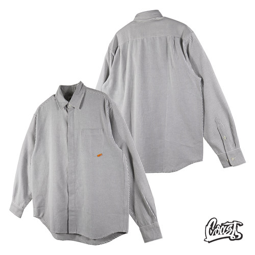 MADNESS STRIPED SHIRT 21SS 条纹宽松长袖男 CityBoy衬衫 余文乐 - 封面