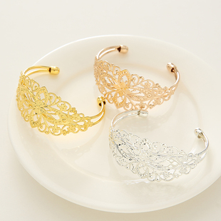 发冠主体diy手工制作古风步摇头饰材料纯铜发簪配件手镯 发冠底座