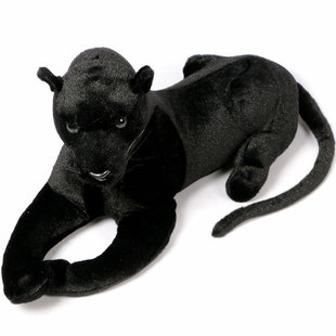 奇幻森林儿童生日礼物仿真大豹子黑豹毛绒玩具大号公仔玩偶布娃娃