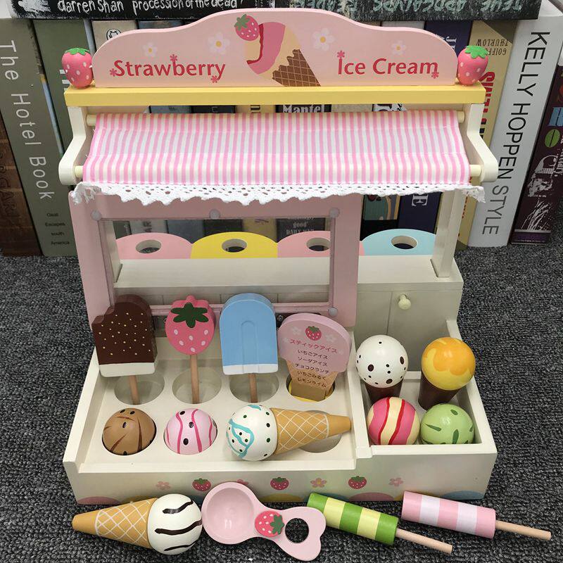 new pattern Strawberry ice cream Ice cream ice cream wooden  Children’s Toys Little Girl A birthday presentin the Toy/Childs/Puzzle/Building block/Model , Simulation/Play house toys , Play house toys  category - from Buy2taobao.com to provide professional Taobao agent buy service