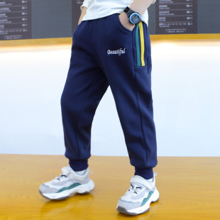 2025年新款 儿童长裤 韩版 中大童加绒运动裤 男童裤 休闲薄裤 子春秋款