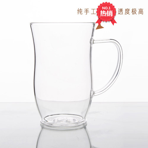 耐热果汁带把办公杯子