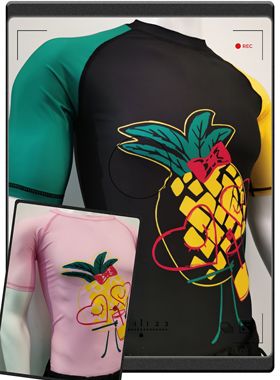 巴西柔术防磨服Rashguard 搞定菠萝款 成人/儿童款