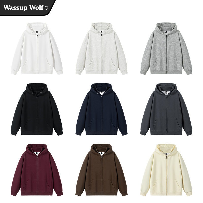 wassupwolf美式重磅卫衣