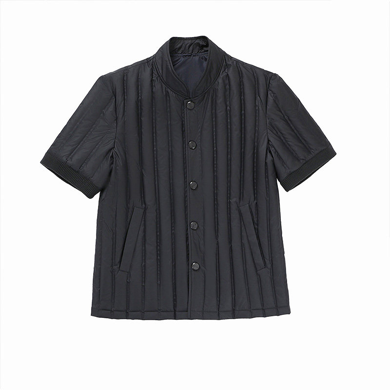 新款冬季中老年半袖羽绒男坎肩加绒加厚加大码护肩马甲立领七分袖,男装,羽绒马甲,淘宝优惠券,粉丝福利购,淘宝优惠卷