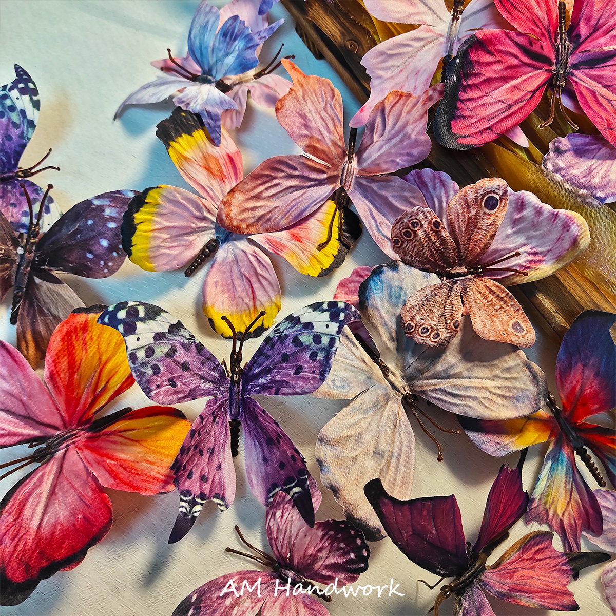 粉紫系  夏日感唯美 仿真立体蝴蝶装饰材料手工diy拍照背景道具,饰品/流行首饰/时尚饰品新,其他DIY饰品配件,淘宝优惠券,粉丝福利购,淘宝优惠卷