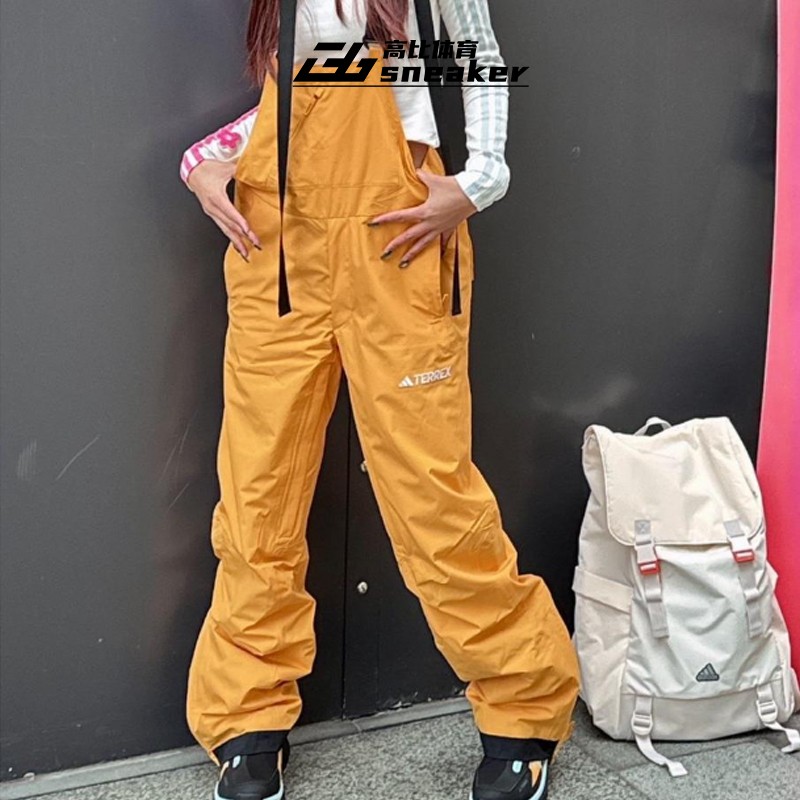 阿迪达斯Terrex Xperior户外男士防水运动滑雪裤背带裤IL9040
