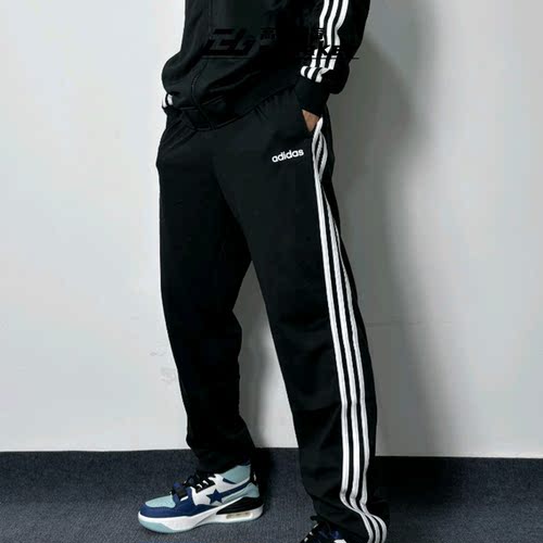 Adidas阿迪达斯春秋男裤三条纹运动裤休闲舒适针织长裤KA8348