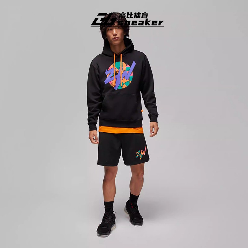 Nike/耐克JORDAN男士印花运动加绒连帽长袖卫衣FD2391-010