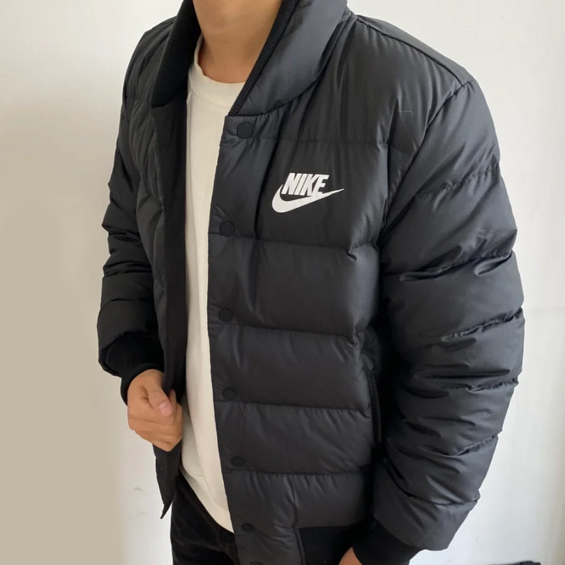 NIKE耐克男子冬季立领运动休闲保暖短款夹克外套羽绒服IB4499-010