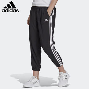 ADIDAS阿迪达斯W 3S WV E 78PT女裤运动跑步透气束脚九分裤GR9605