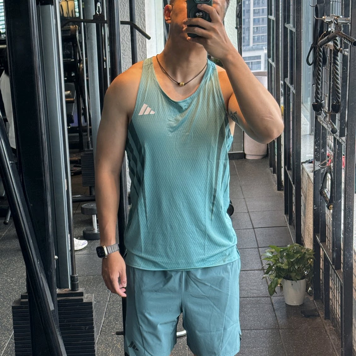 Adidas/阿迪达斯正品ADIZERO男子户外跑步工字背无袖背心JV9307