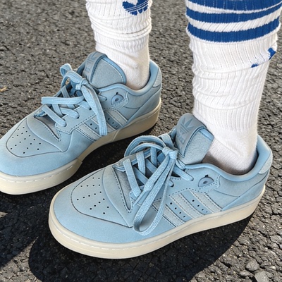 阿迪达斯三叶草正品女子休闲复古篮球风低帮板鞋运动鞋IH0351