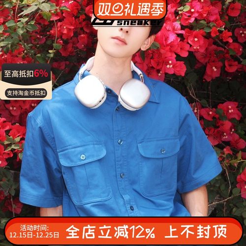 NIKE耐克男款宽松短袖翻领大口袋休闲运动POLO衫T恤FQ0400-457